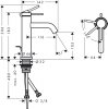 Hansgrohe Tecturis S Jednouchwytowe baterie umywalkowe Brąz Szczotkowany 73314140